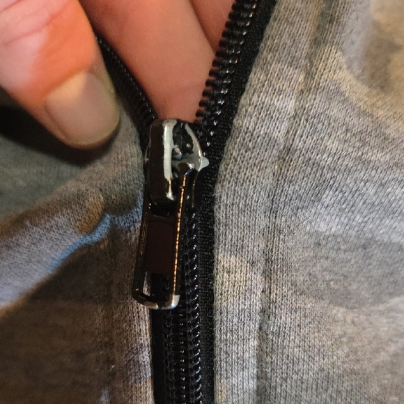 💥Buy2Get1Free💥Old Navy Gray Camouflage Hooded Jacket with Full-Length Zipper - Picture 3 of 3